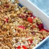 baked oatmeal and berries