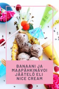 Read more about the article Banaani ja maapähkinävoi jäätelö eli nice cream