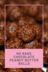 Read more about the article No bake chocolate peanut butter balls