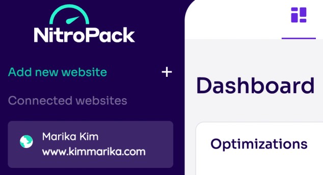 add new website nitropack